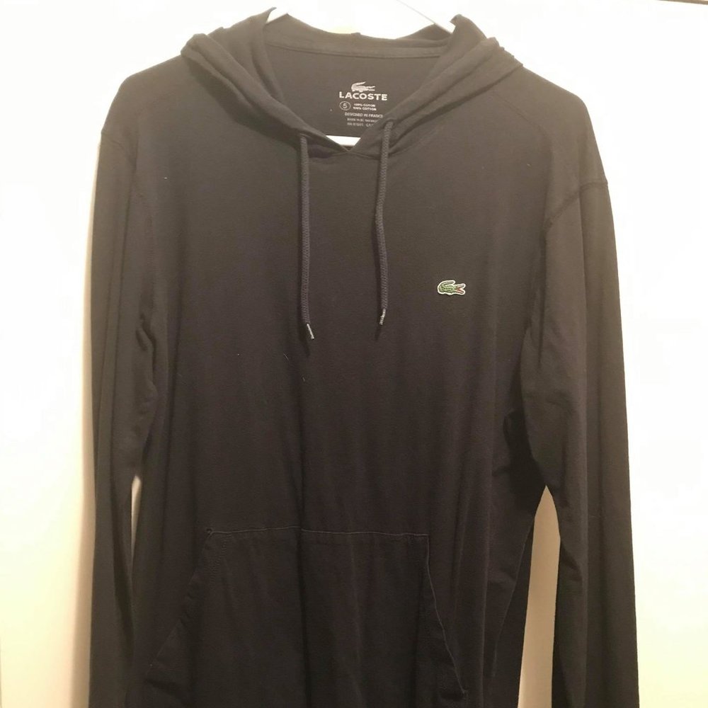 Men's Lacoste hooded long sleeve tee size M